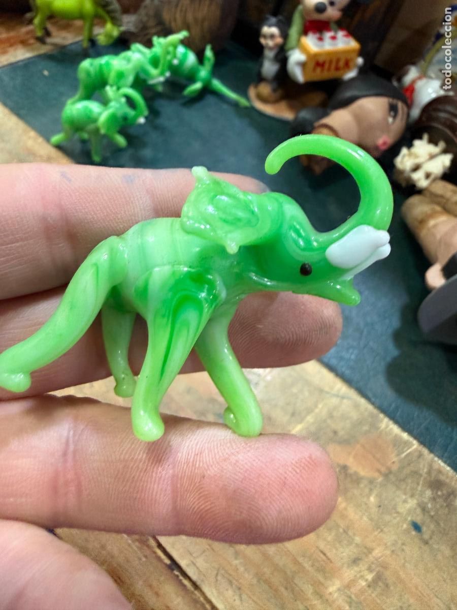 Antig&uuml;edades: ELEFANTE MINIATURA REALIZADO EN CRISTAL DE MURANO - MEDIDA 5,5 CM