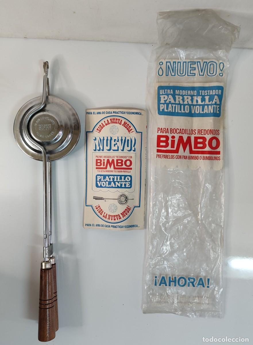 Antig&uuml;edades: Sandwichera Platillo Volante BIMBO + folleto informativo del producto
