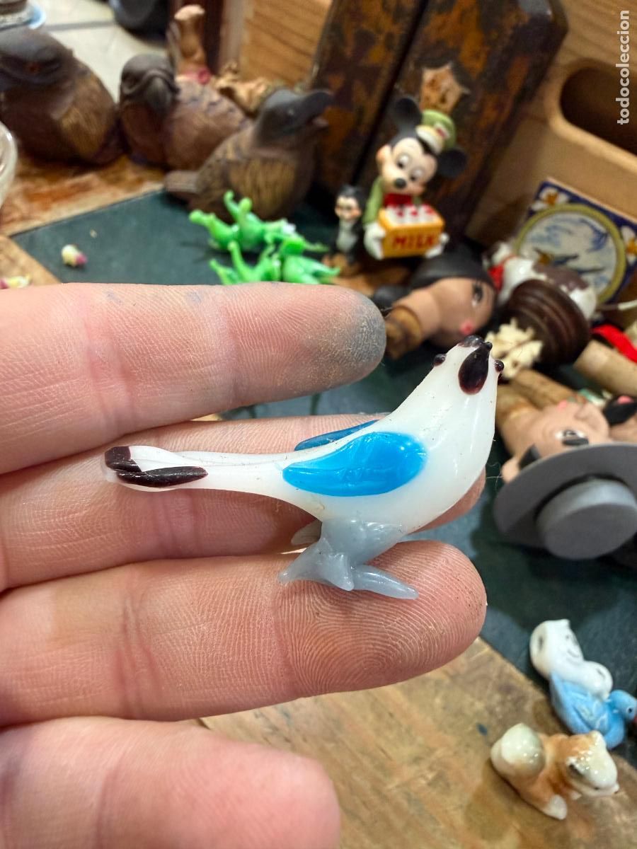 Antig&uuml;edades: PAJARO EN CRISTAL DE MURANO - MEDIDA 4,5 CM