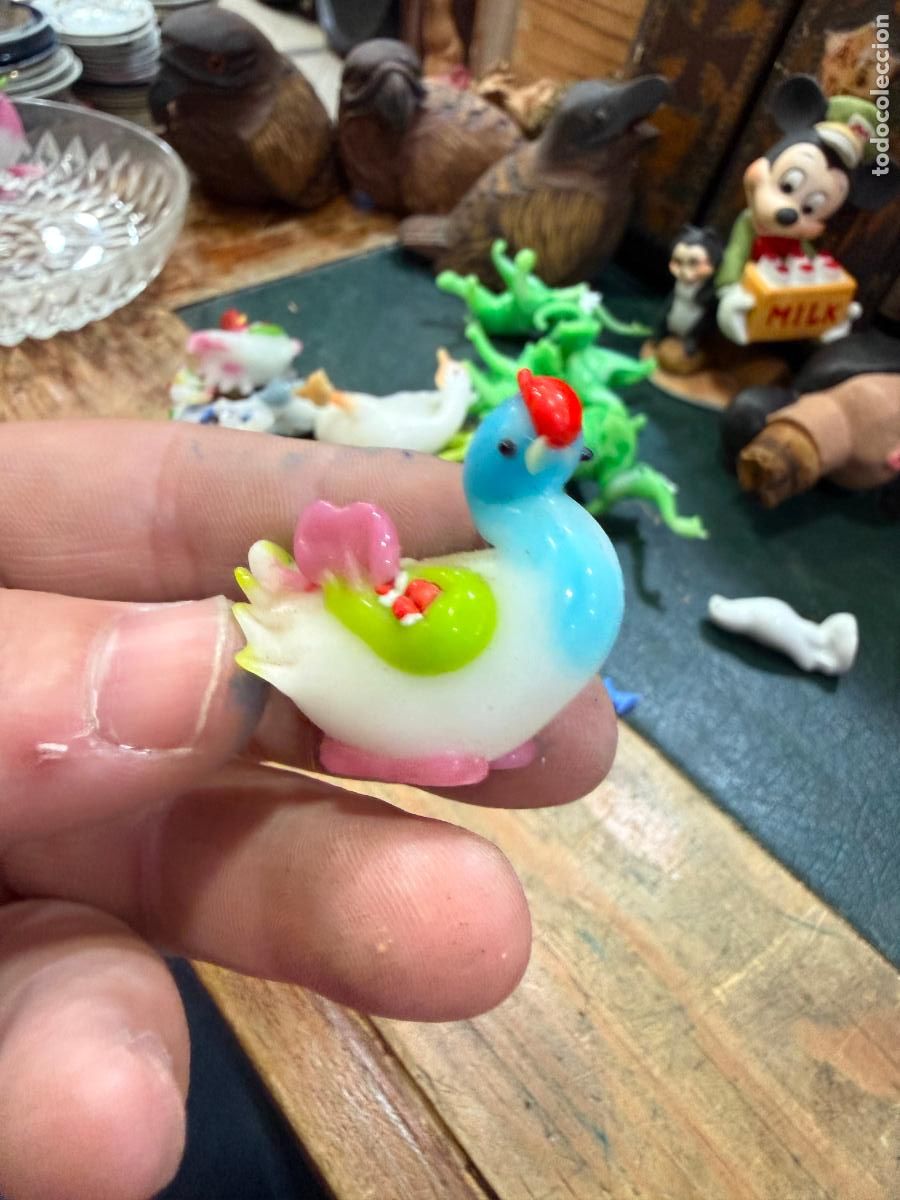 Antig&uuml;edades: PAJARO EN CRISTAL DE MURANO - MEDIDA 3,5 CM