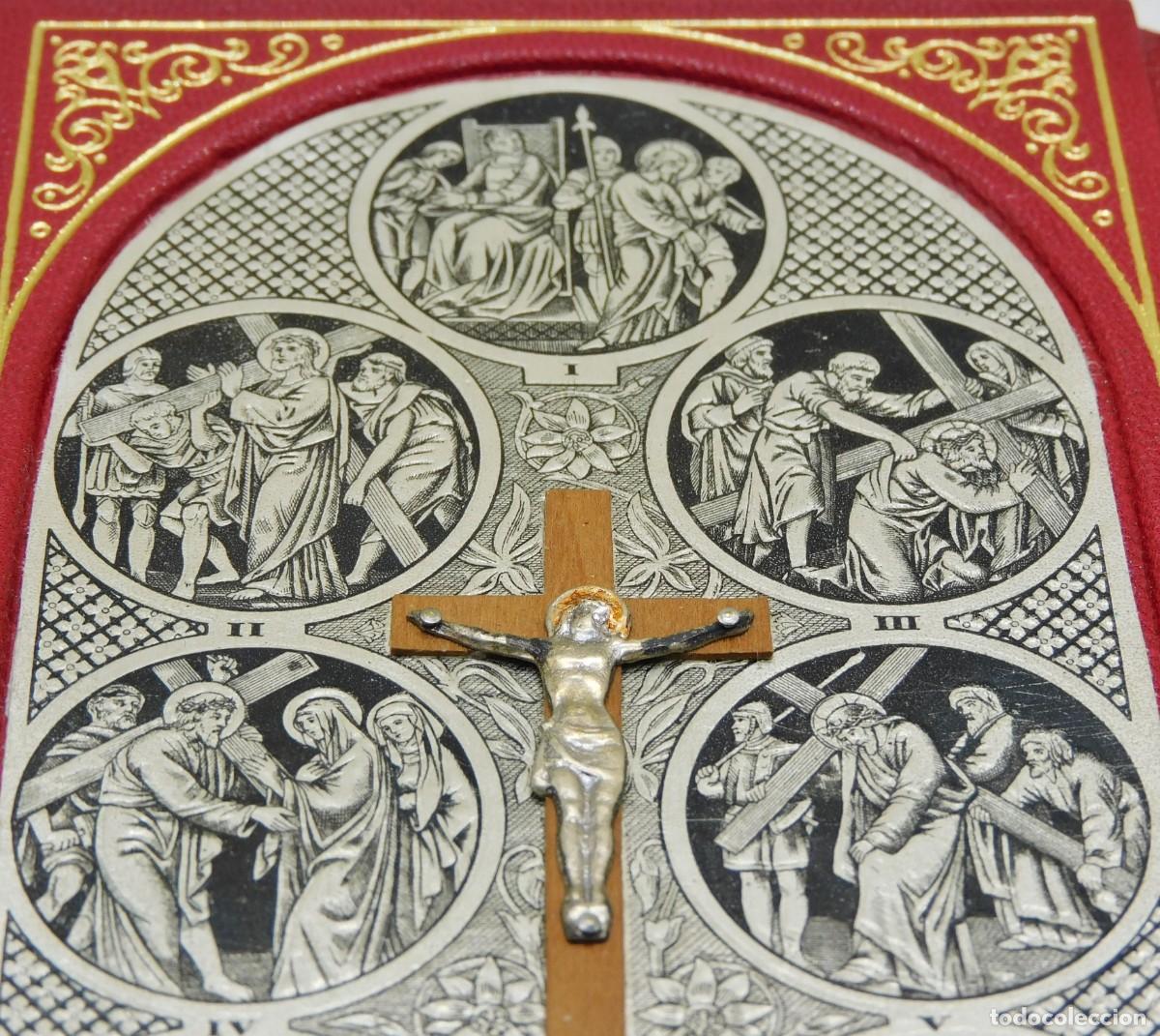 Antig&uuml;edades: ANTIGUO VIACRUCIS DE BOLSILLO - Foto 5