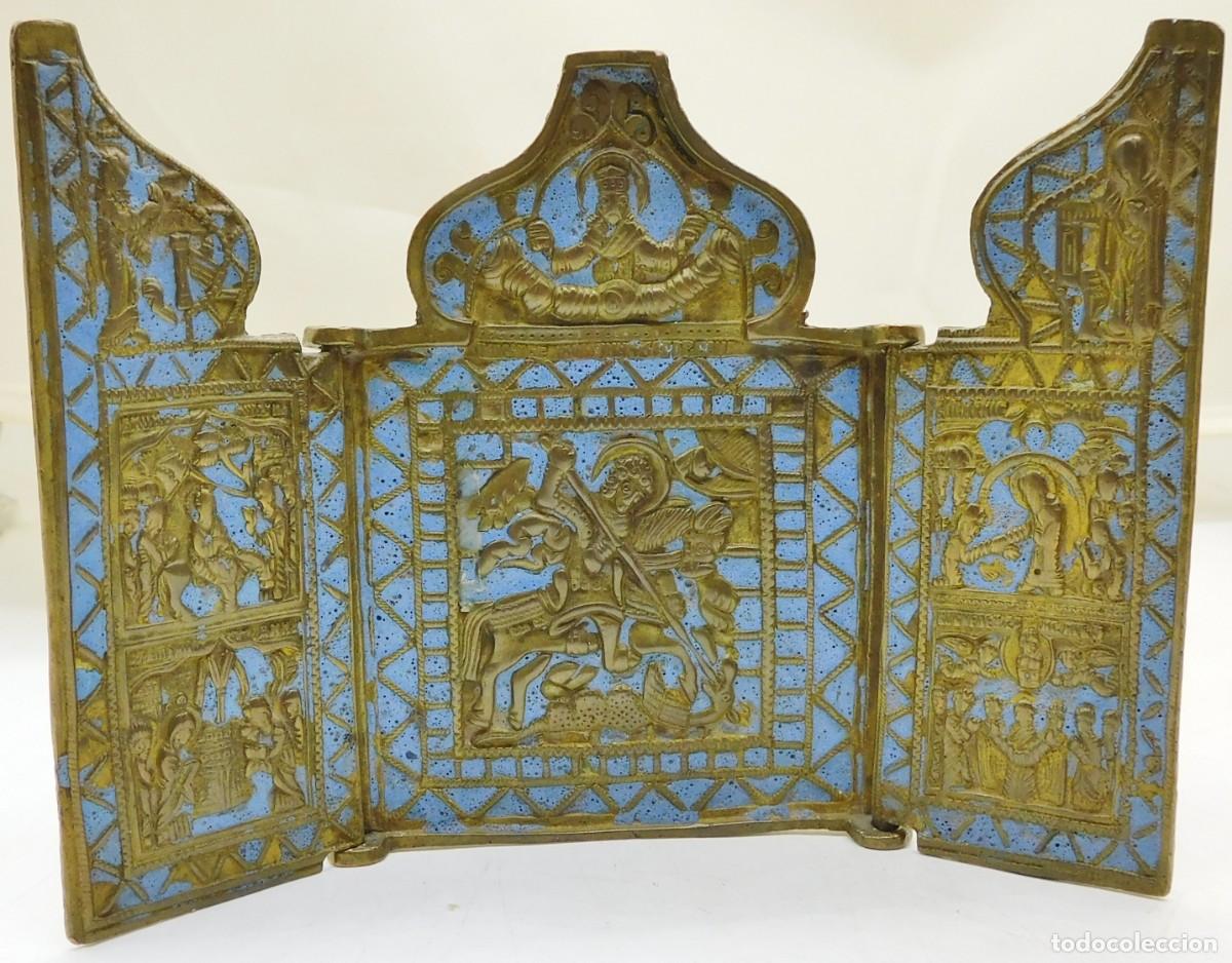 Antig&uuml;edades: ANTIGUO TR&Iacute;PTICO ORTODOXO DE BOLSILLO