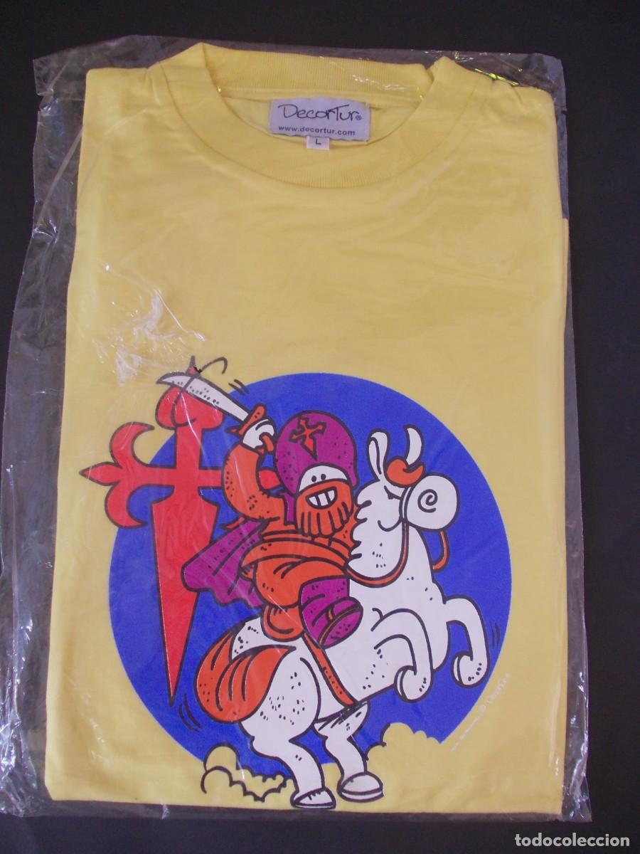 Antig&uuml;edades: Camiseta Amarilla Santiago Ap&oacute;stol Retro Estilo C&oacute;mic Infantil Marca Decortur