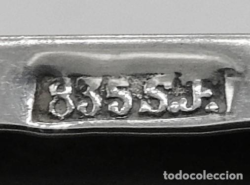 Antig&uuml;edades: ANTIGUO TARJETERO EN PLATA SUECA PUNZONADA - Foto 7
