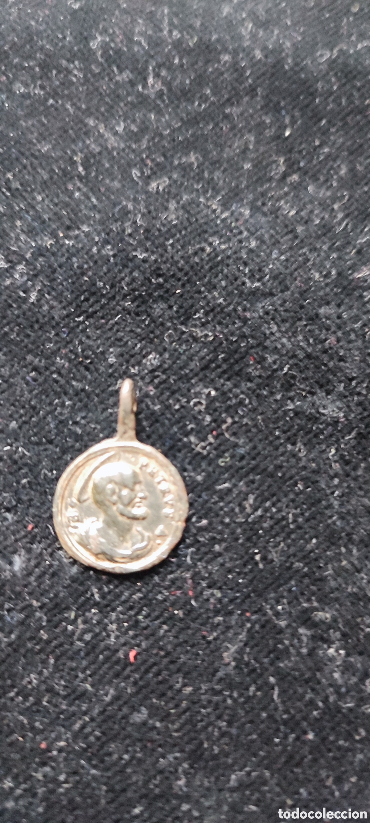 Antig&uuml;edades: Antigua medalla del siglo XVIII en bronce de San Pedro y San Pablo