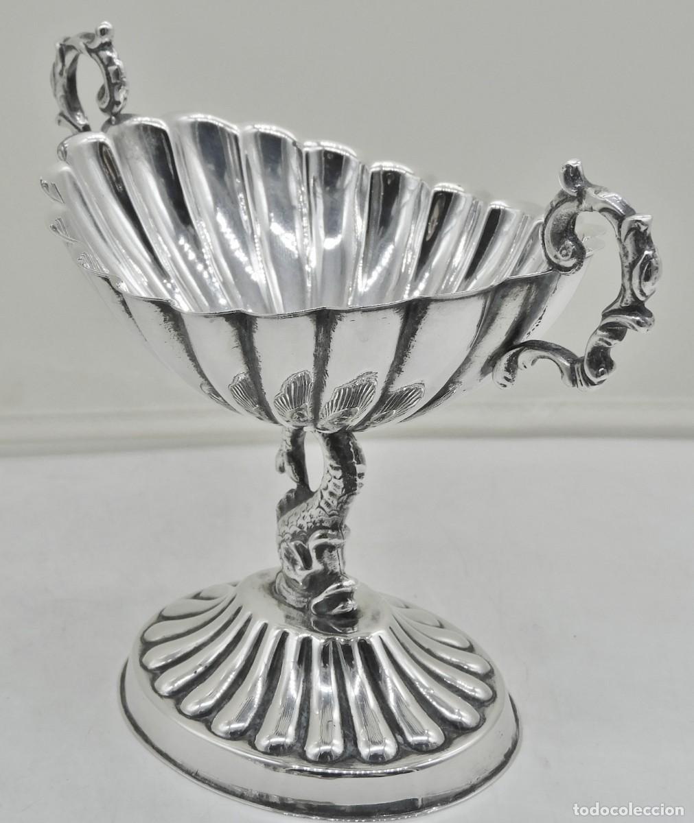 Antig&uuml;edades: CENTRO DE MESA EN PLATA ESPA&Ntilde;OLA 0,925