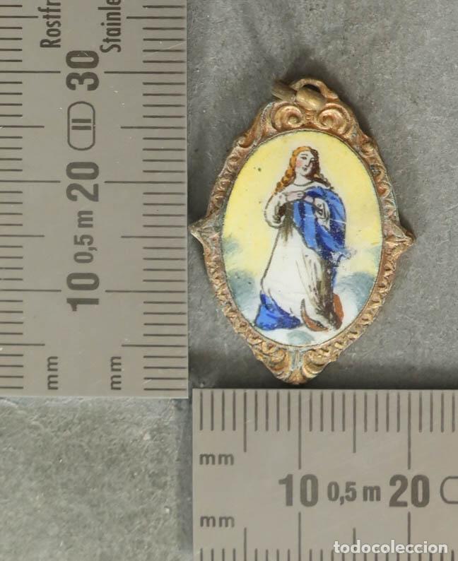 Antig&uuml;edades: MEDALLA. INMACULADA. ESMALTE. - Foto 1