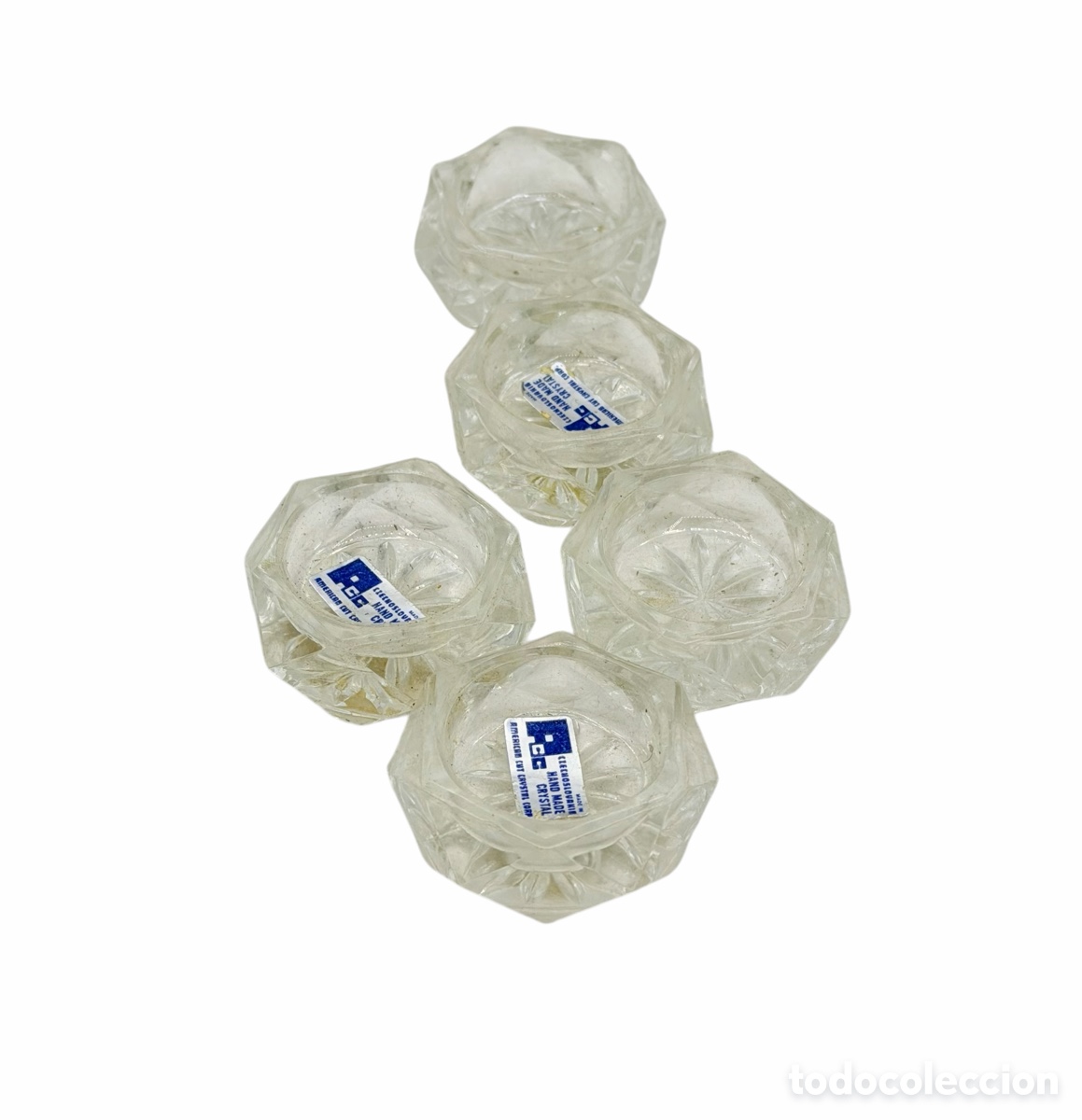 Antig&uuml;edades: Soportes de Velas de Cristal