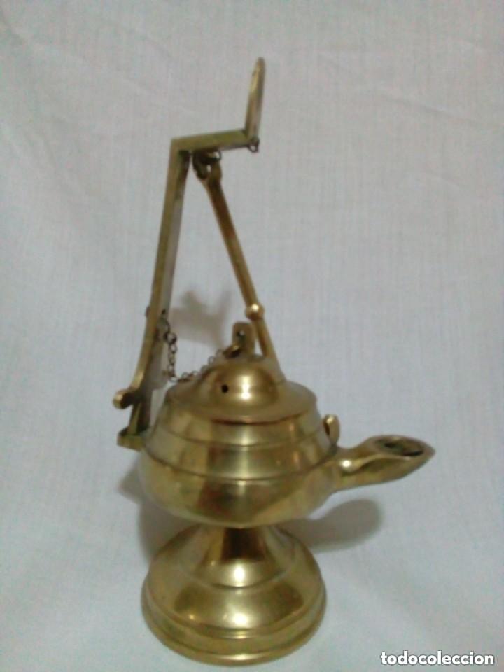 Antig&uuml;edades: CANDIL DE BRONCE-Lampara de Aceite - Foto 1