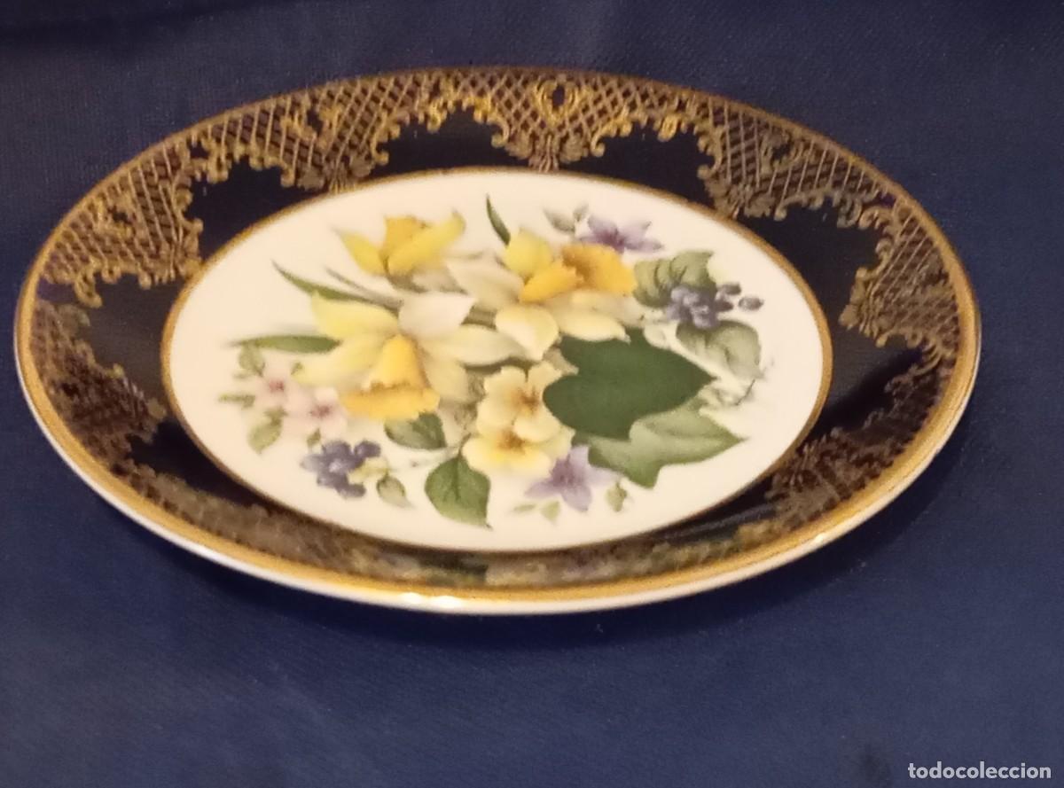 Antig&uuml;edades: Plato Weatherby Royal Falcon Ware Narcisos
