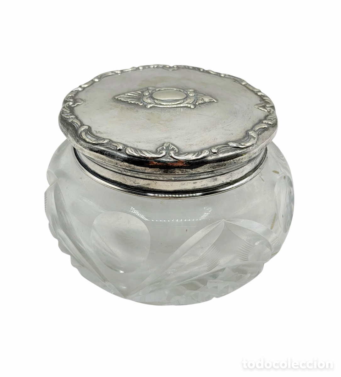 Oggetti Antichi: Antigua Caja de Cristal Tallado