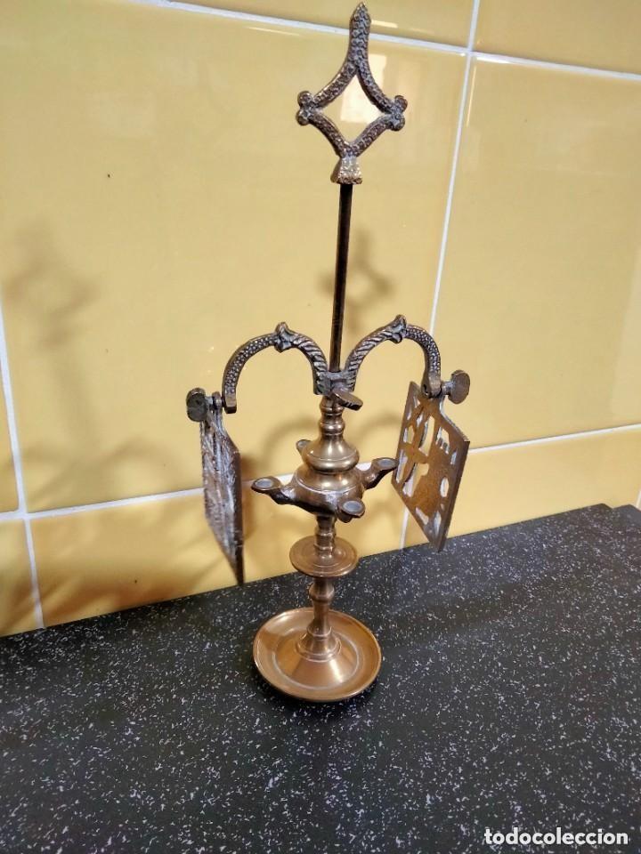 Antig&uuml;edades: CANDELABRO DE BRONCE PARA DECORACION