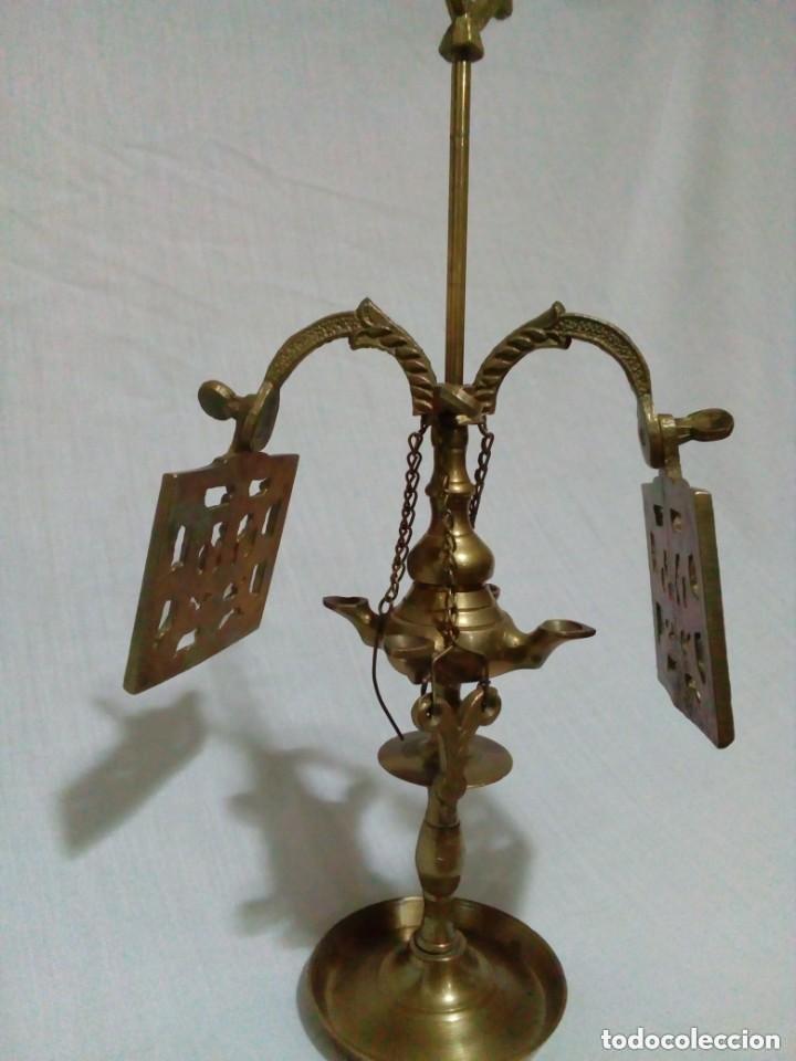Antig&uuml;edades: CANDELABRO DE BRONCE PARA DECORACION