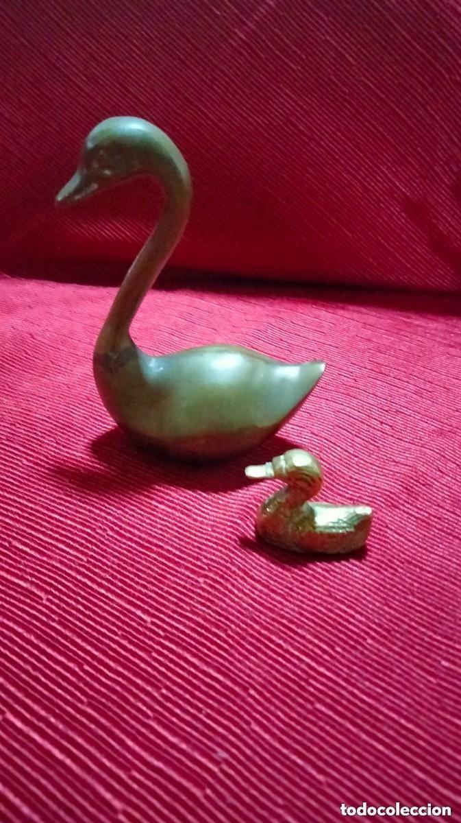 Antiques: FIGURAS PATOS DE BRONCE