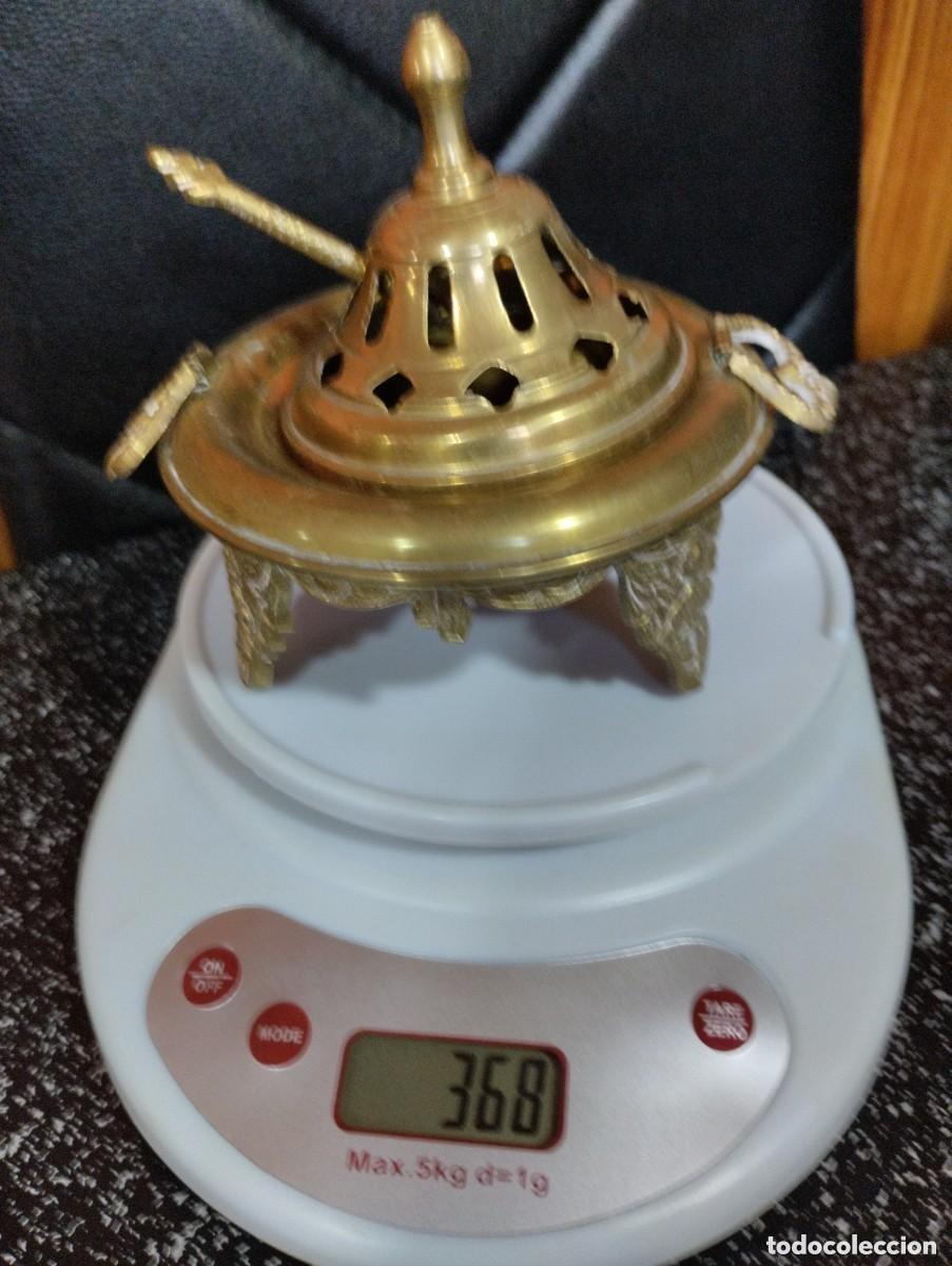 Antig&uuml;edades: bracero de bronce para decoracion