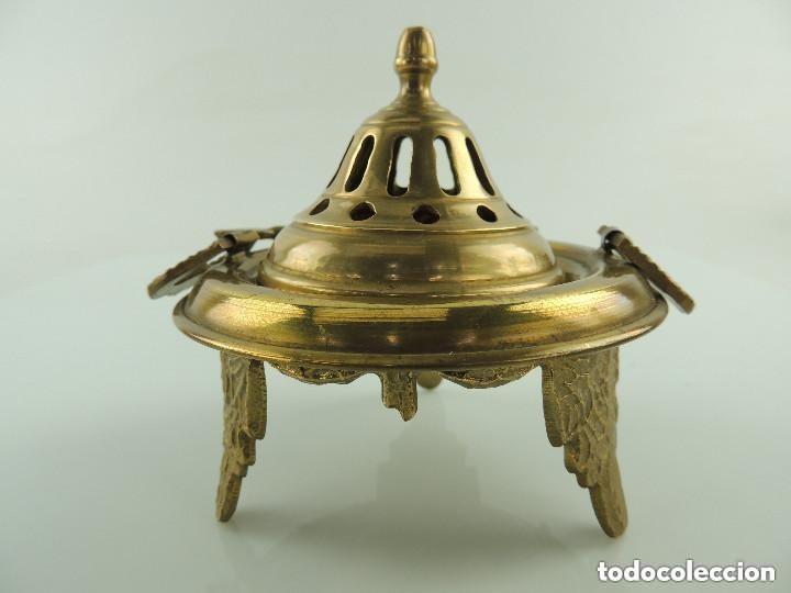 Antig&uuml;edades: bracero de bronce para decoracion