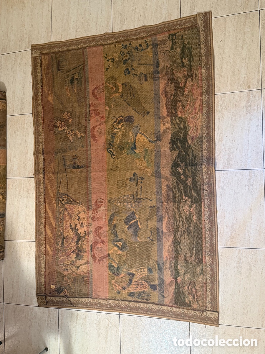 Antig&uuml;edades: TAPIZ &rdquo;M&Uacute;SICO EN LA TABERNA&rdquo; (S.XX) - Foto 24