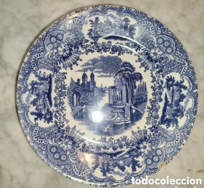 Antig&uuml;edades: Plato antiguo La Cartuja Pickman