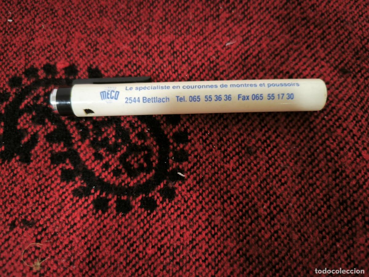 Antig&uuml;edades: Linterna Publicitaria Vintage MECO &ndash; Herramienta De Relojer&iacute;a Con Encanto Retro