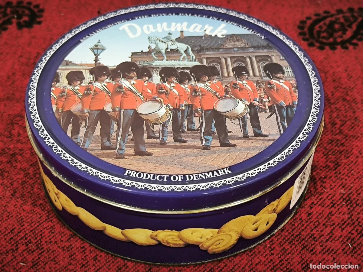 Antiquit&eacute;s: Caja Met&aacute;lica Danemark Royal Guards &ndash; Lata Decorativa Vintage Product Of Denmark