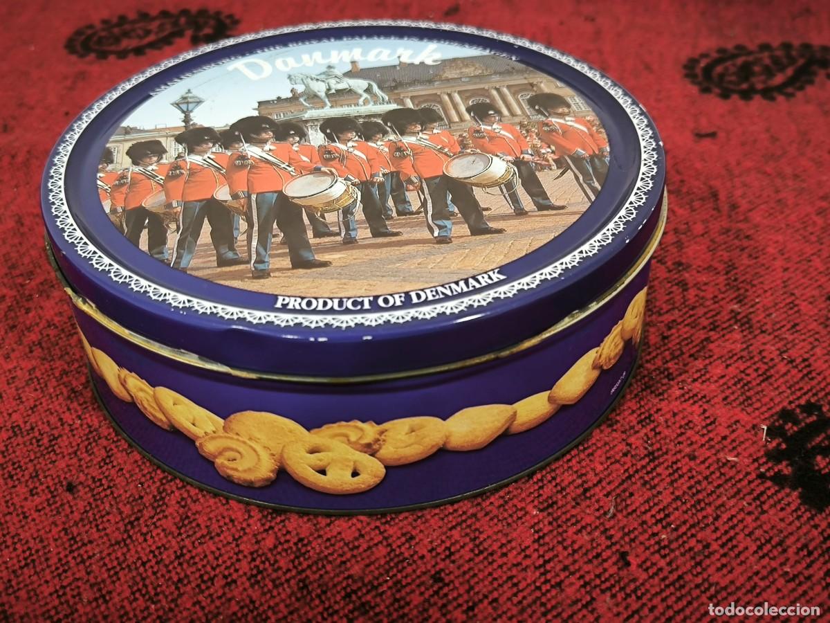 Antiquit&auml;ten: Caja Met&aacute;lica Danesa Denmark &ndash; Lata Vintage Con Dise&ntilde;o Guardia Real Copenhague