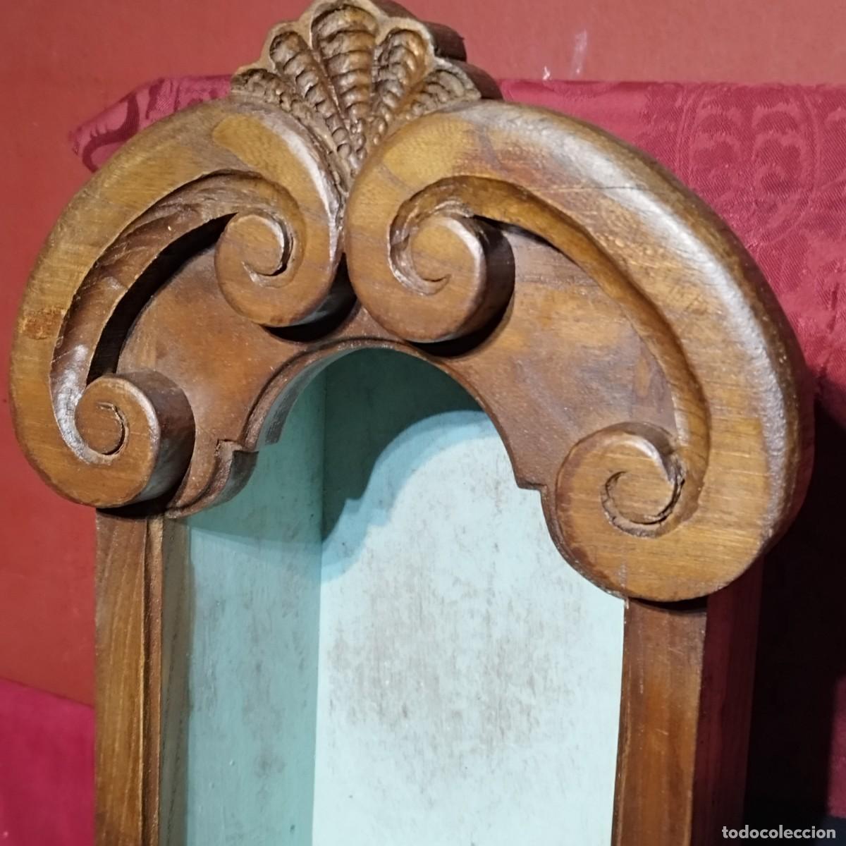 Antig&uuml;edades: HORNACINA ALTAR RELIGIOSO DE MADERA - Foto 6
