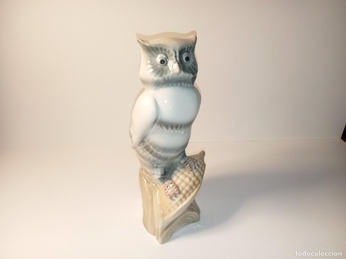 Antig&uuml;edades: FIGURA DE BUHO - PORCELANA - CER&Aacute;MICA