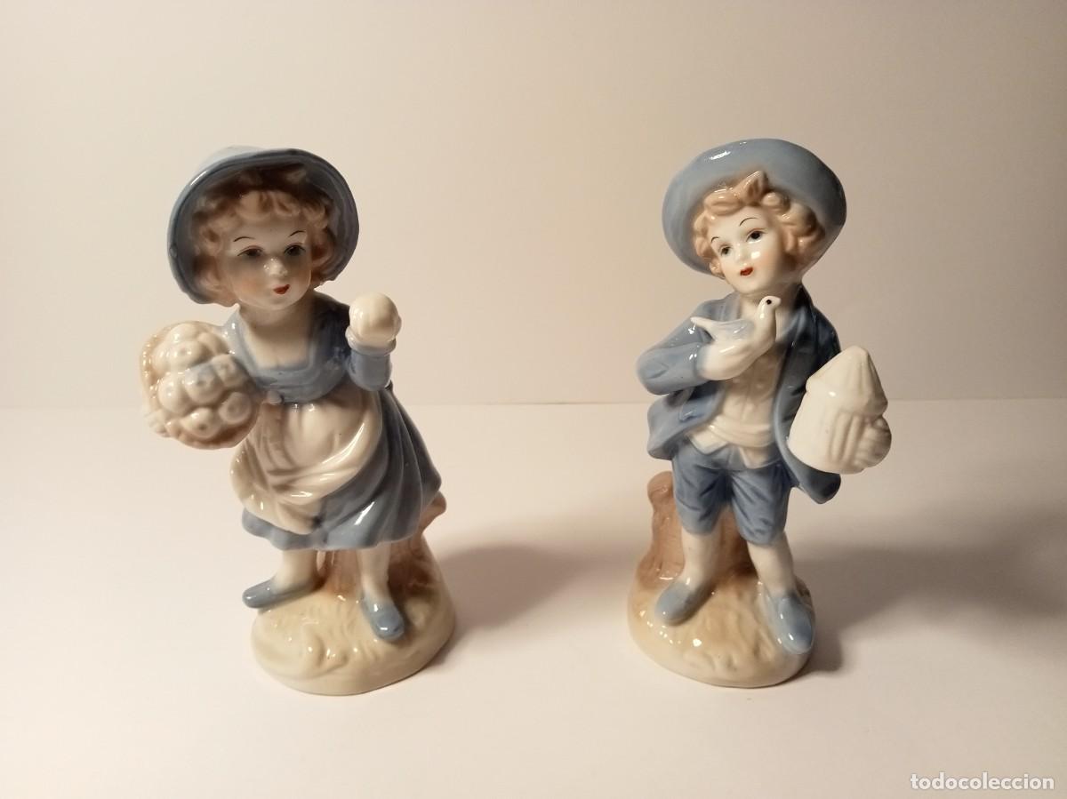 Antig&uuml;edades: 2 FIGURAS NI&Ntilde;O Y NI&Ntilde;A - Foto 4