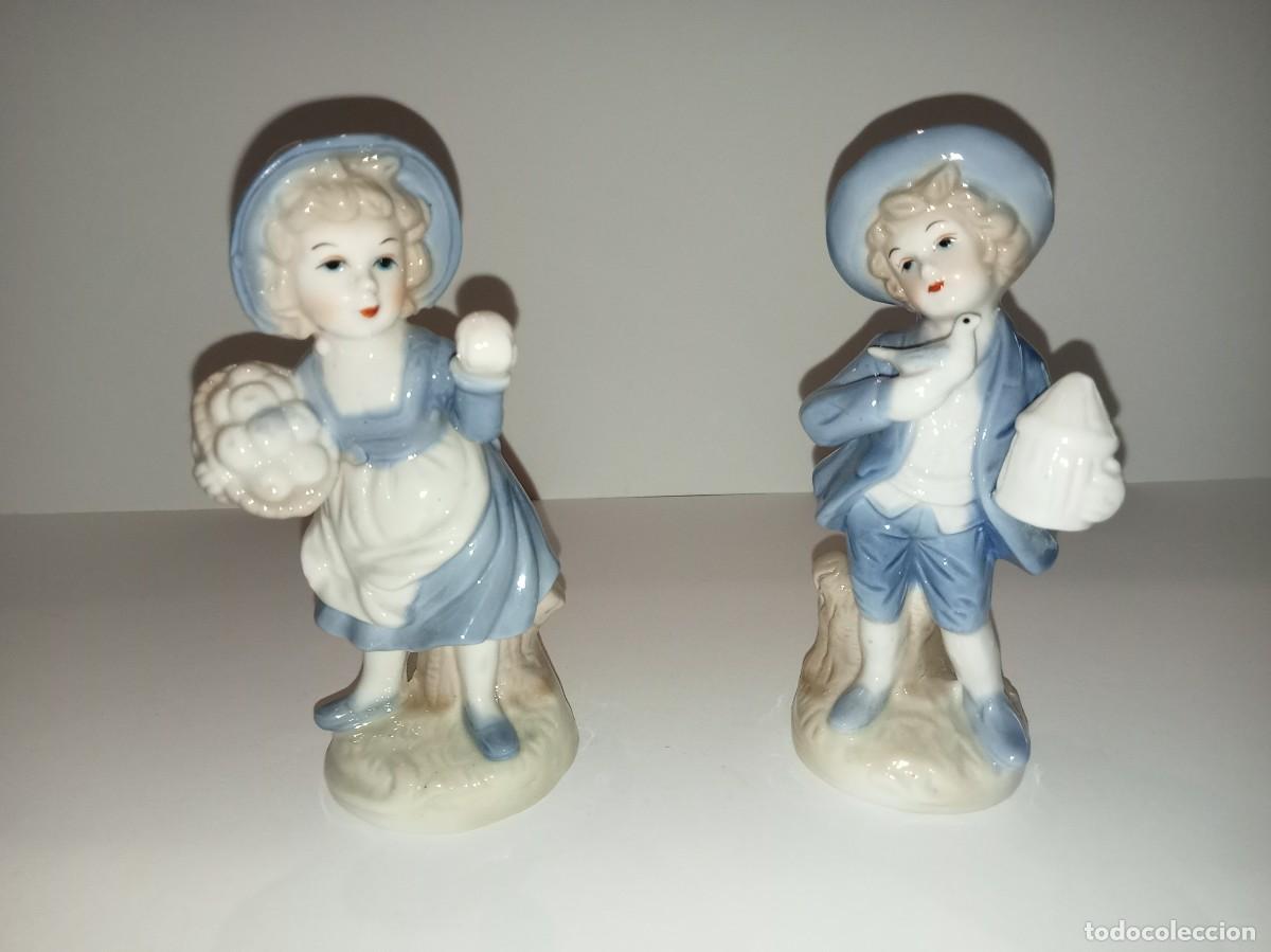 Antig&uuml;edades: 2 FIGURAS NI&Ntilde;O Y NI&Ntilde;A - Foto 5