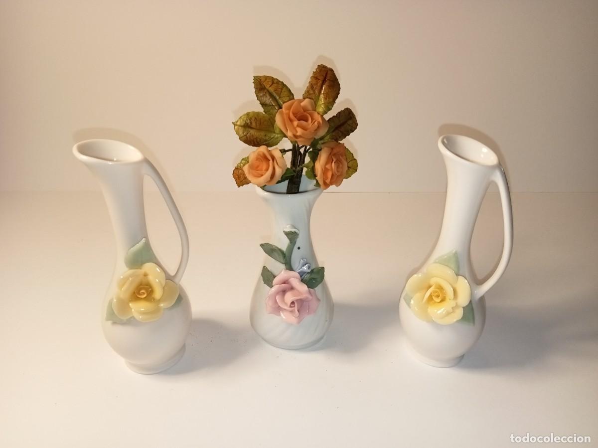 Antiguidades: 3 FIGURAS JARRONCITOS