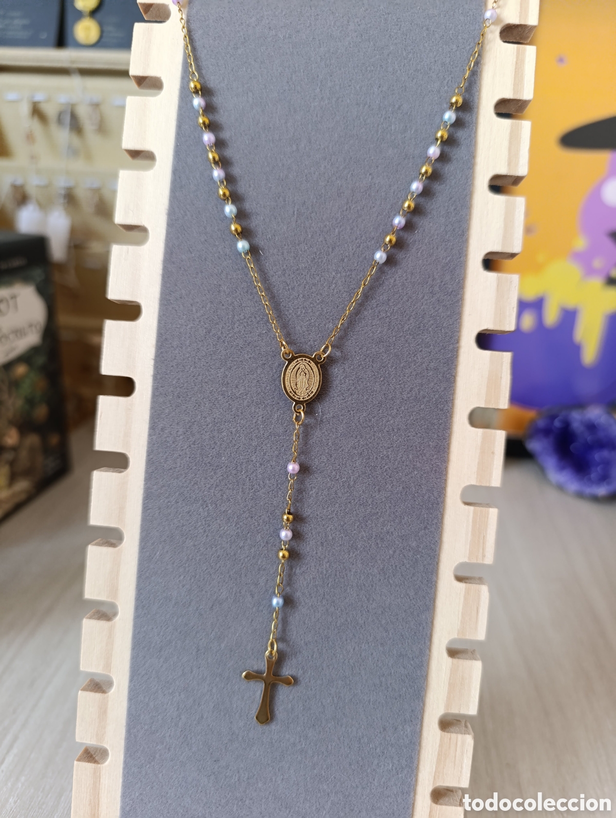 Antig&uuml;edades: Rosario virgen milagrosa