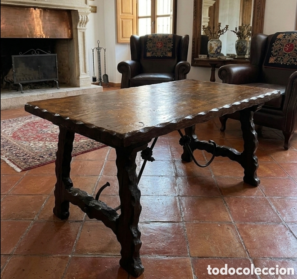 Antig&uuml;edades: &iexcl;&iexcl; Urge por mudanza!! S.XVIII Pieza Original Mesa Lira Espa&ntilde;ola