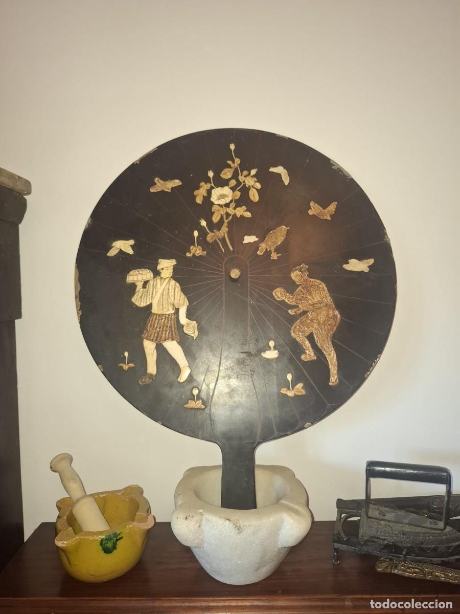 Antig&uuml;edades: Abanico decorativo pared