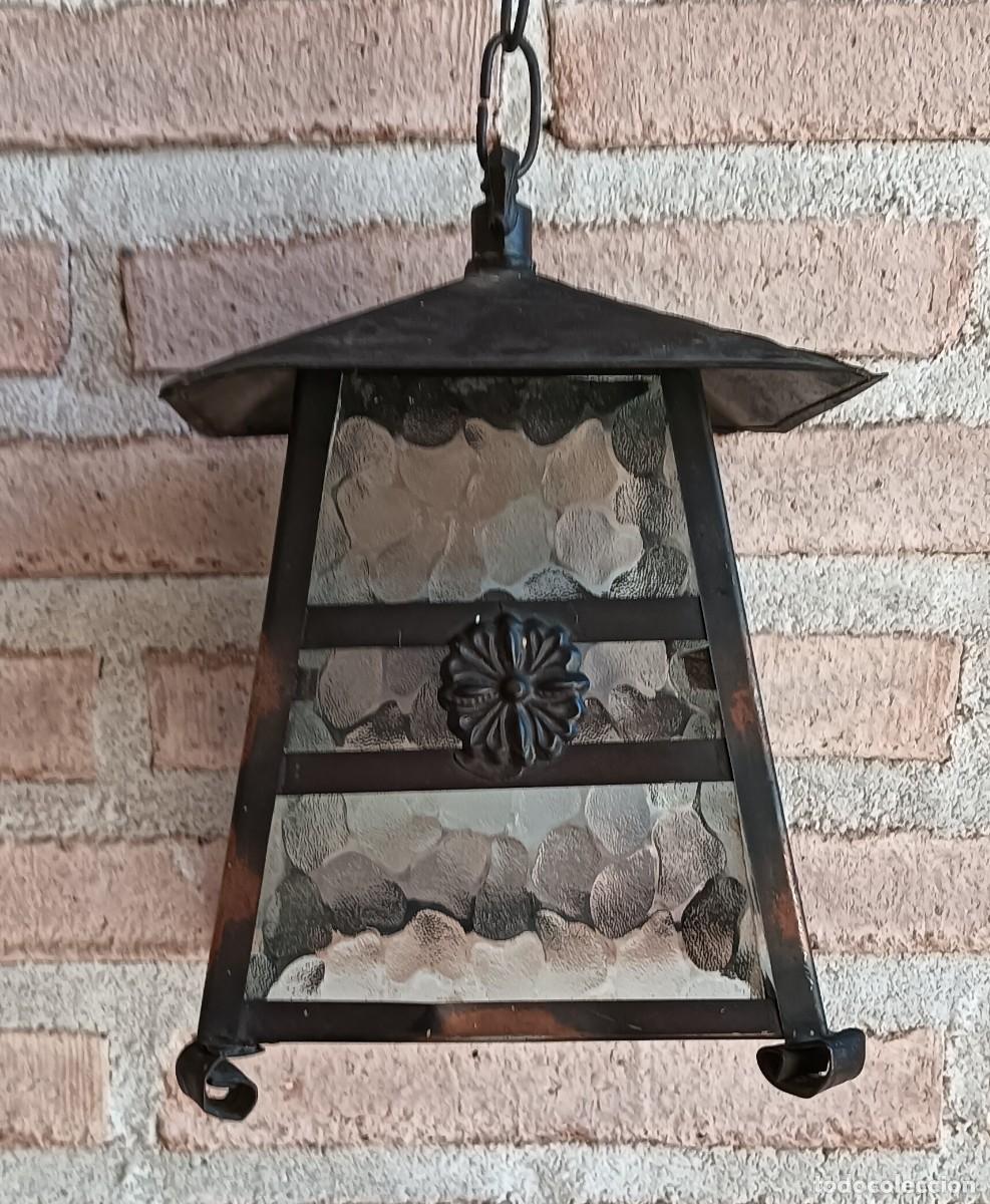 Antig&uuml;edades: ANTIGUO FAROL CON CRISTALES - Foto 2