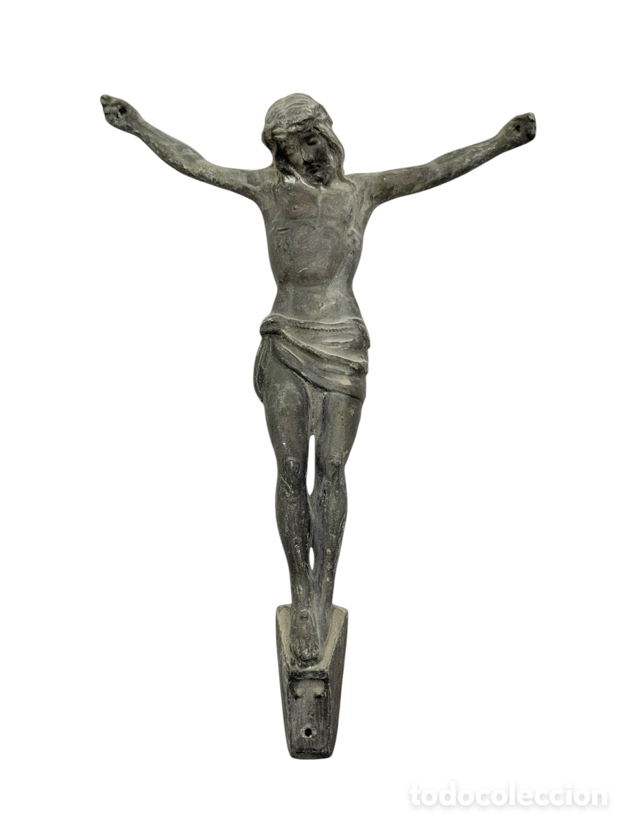 Antiquit&eacute;s: Antiguo Crucifijo de Metal