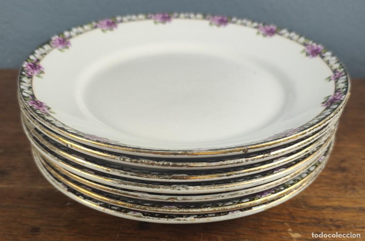 Antig&uuml;edades: 7 platos hondos de cer&aacute;mica China-opaca