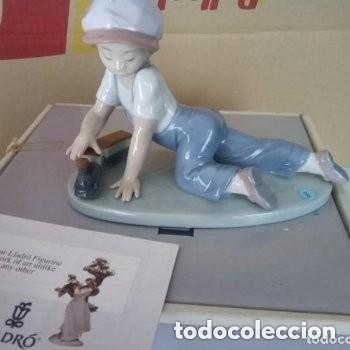 Antig&uuml;edades: FIGURA LLADRO , NUEVA EN SU CAJA &rdquo;TODOS AL TREN &rdquo; 1992 DESCATALOGADA EDICION COLECCIONISTAS