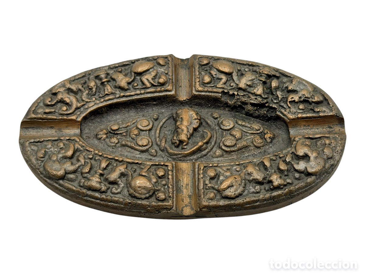 Antiquit&eacute;s: Antiguo Cenicero de Bronce Siglo XIX