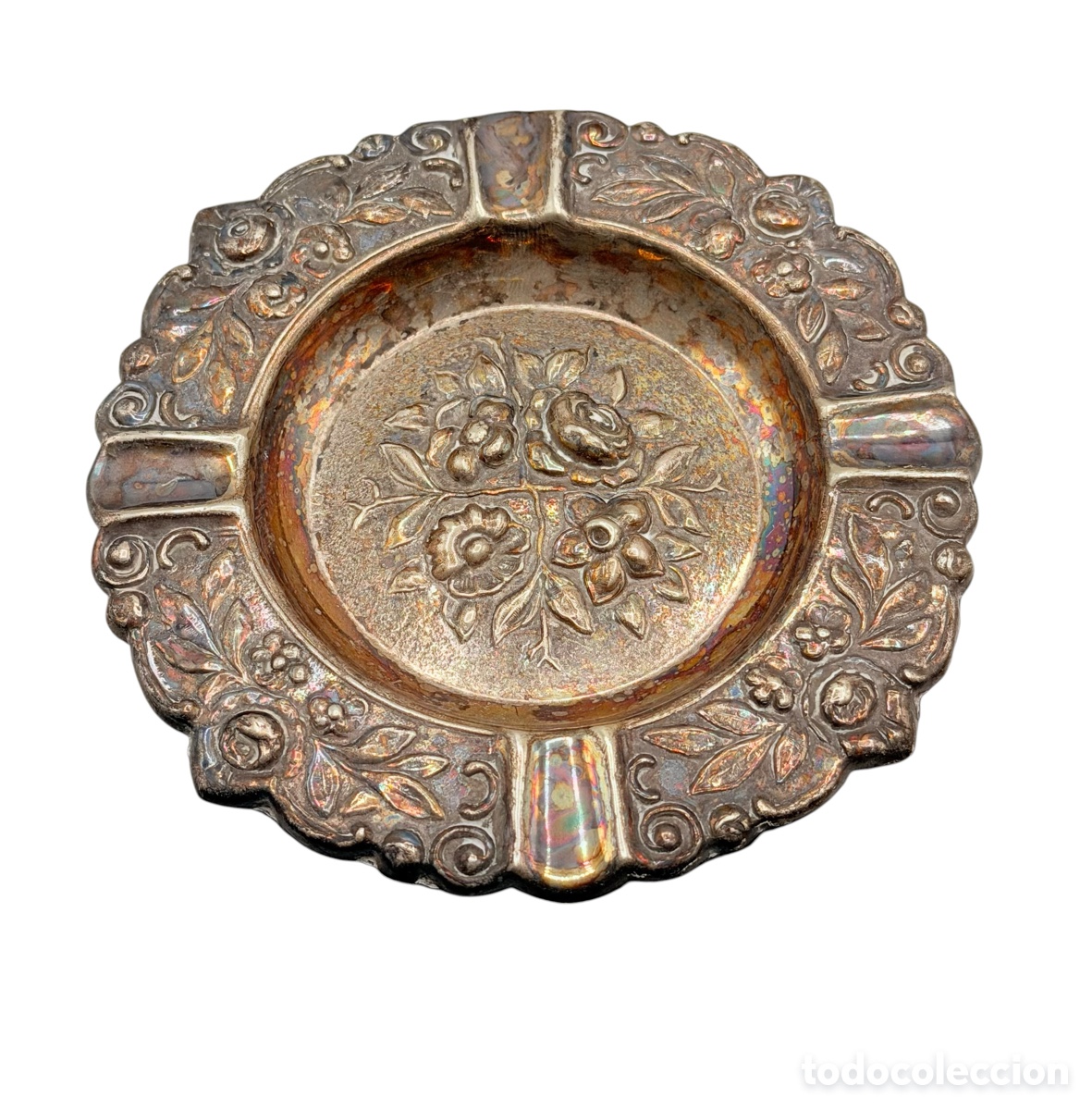 Antiquit&eacute;s: Antiguo Cenicero Plateado