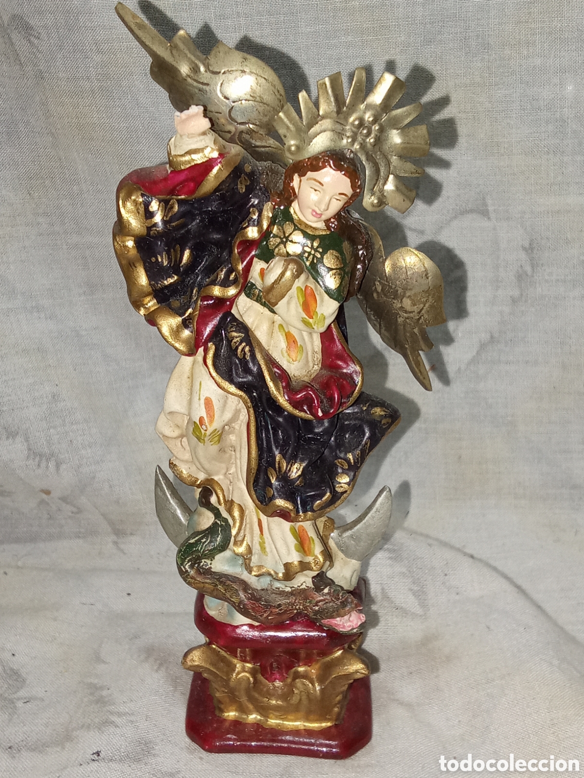 Antig&uuml;edades: BONITA FIGURA DE SAN MIGUEL