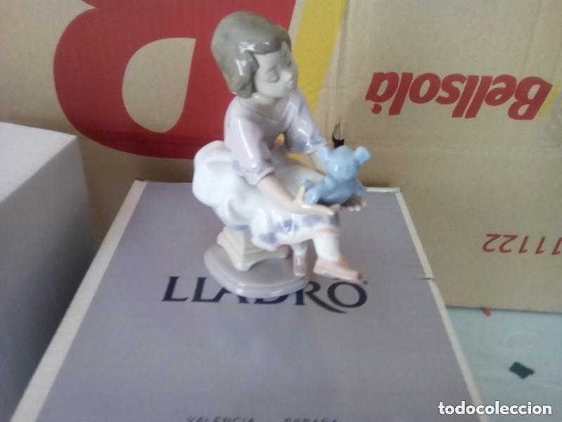Antig&uuml;edades: FIGURA LLADRO , NUEVA EN SU CAJA &rdquo;COLUMPIANDO AL OSITO&rdquo; 1993 DESCATALOGADA ESCULTOR FRANCISCO POLOPE