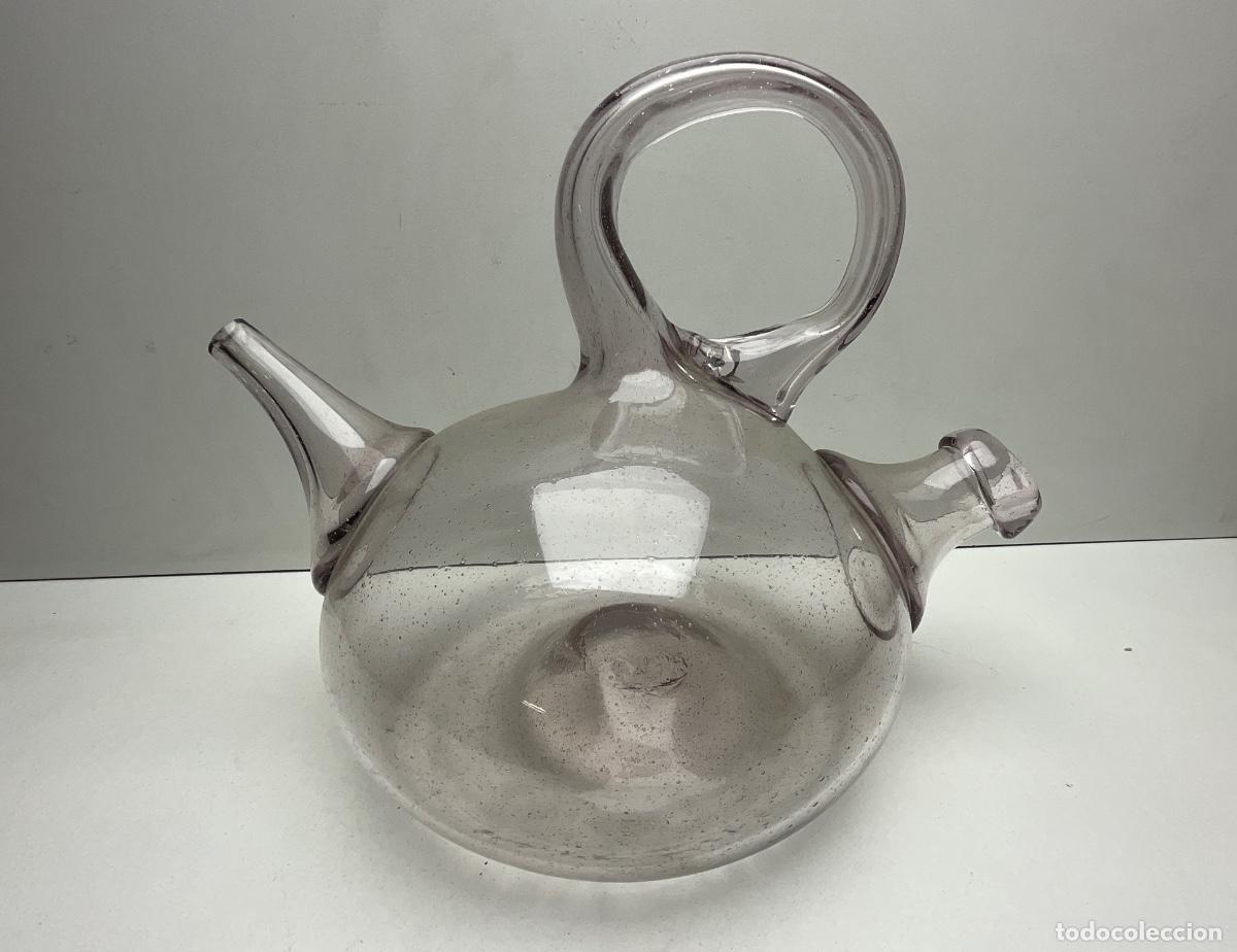 Antig&uuml;edades: RARO BOTIJO CATAL&Aacute;N DE CRISTAL SOPLADO - BOTIJO DE BAUTIZO - SIGLO XIX - PRINCIPIOS DEL XX