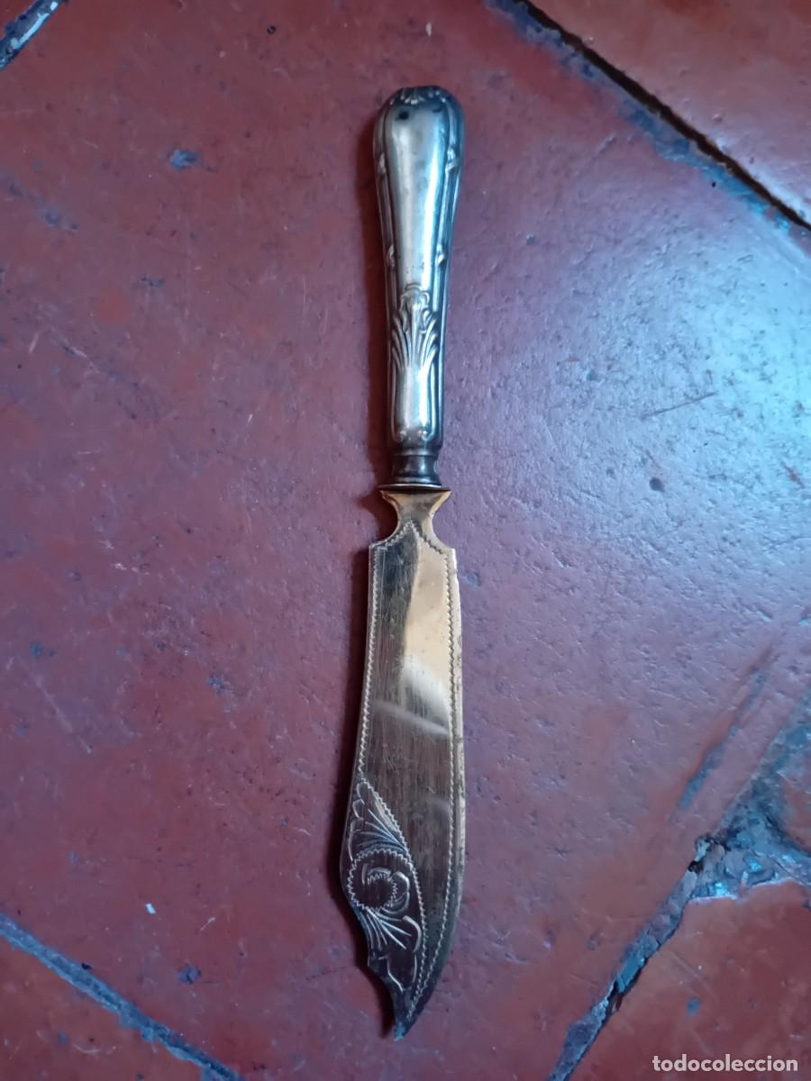 Antig&uuml;edades: Cuchillo posiblemente el mango de plata principios del siglo XX