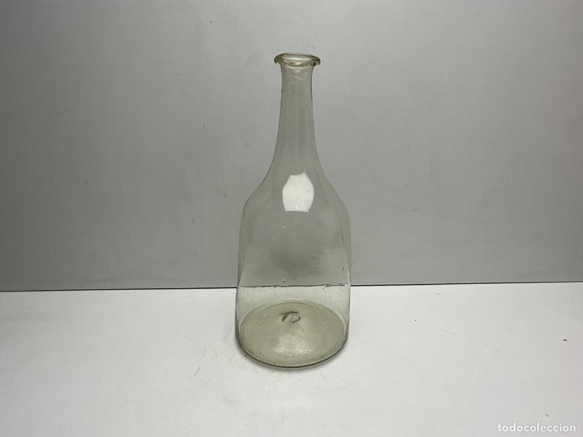 Antiguidades: RARA Y ANTIGUA BOTELLA DE FARMACIA - CRISTAL SOPLADO- VIDRIO CATAL&Aacute;N - SIGLO XIX - PRINCIPIOS DEL XX