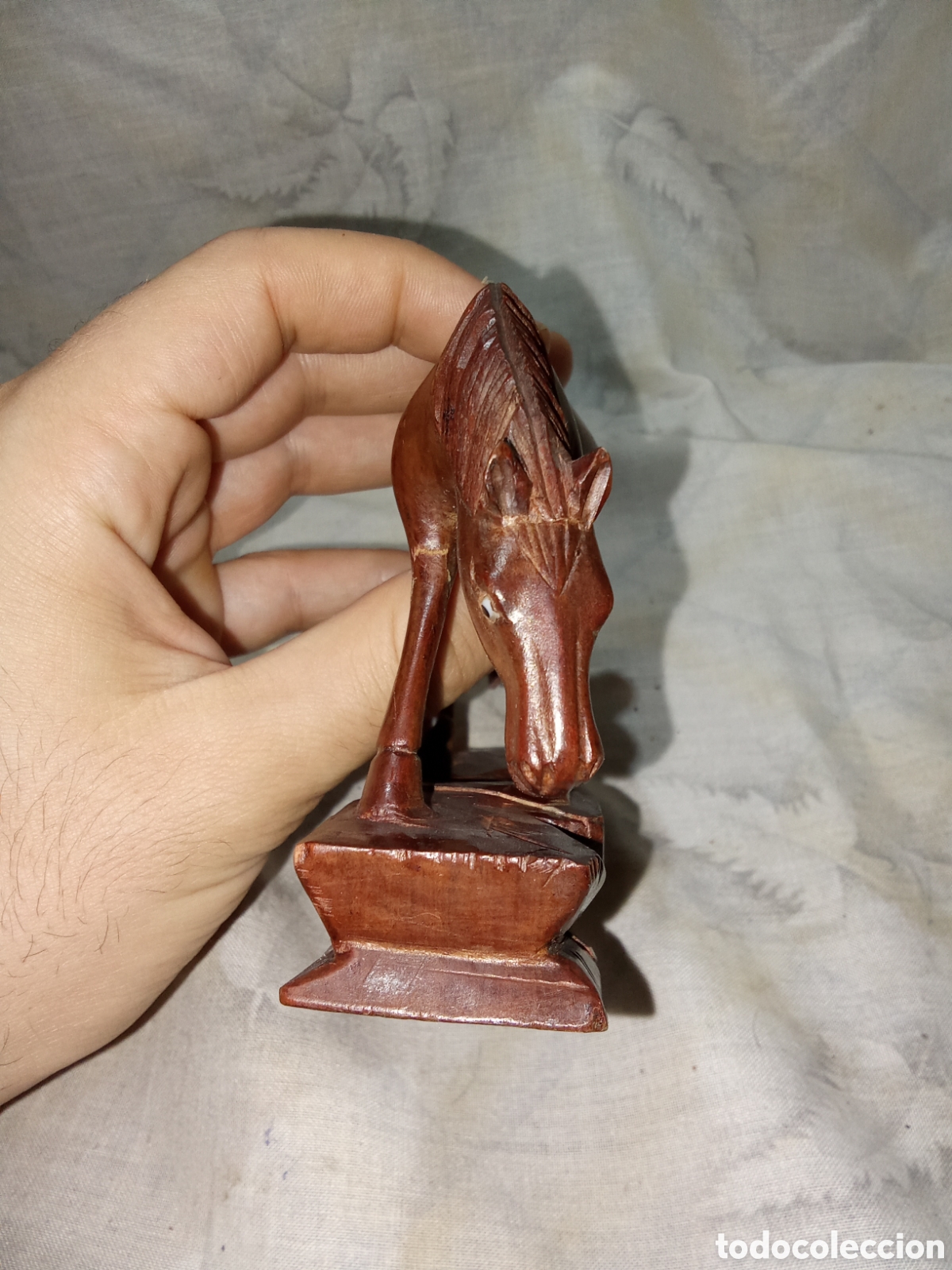 Antig&uuml;edades: BONITO CABALLO TALLADO A MANO EN MADERA - Foto 5