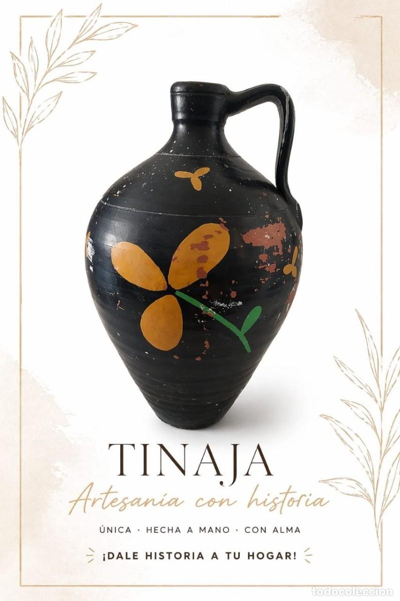 Antig&uuml;edades: ✨MUY ANTIGUA TINAJA VASIJA DE BARRO ARCILLA PINTADA A MANO✨ 50 A&Ntilde;OS DE HISTORIA Y VIDEO EXPLICATIVO