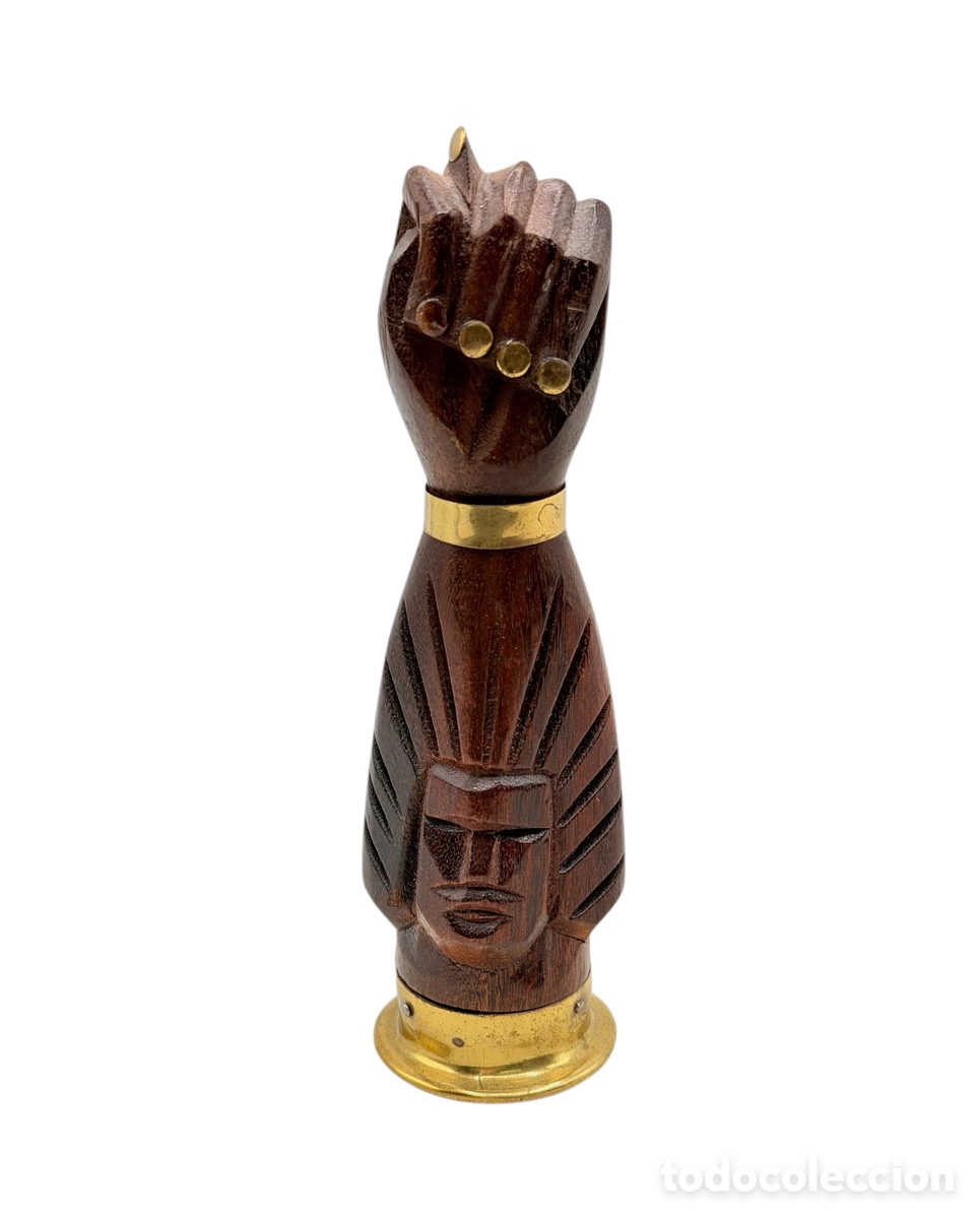 Oggetti Antichi: Amuleto de Madera y Lat&oacute;n