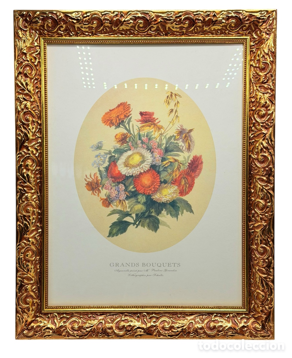 Antig&uuml;edades: Marco Dorada con Decoraci&oacute;n de Bodeg&oacute;n Cl&aacute;sico