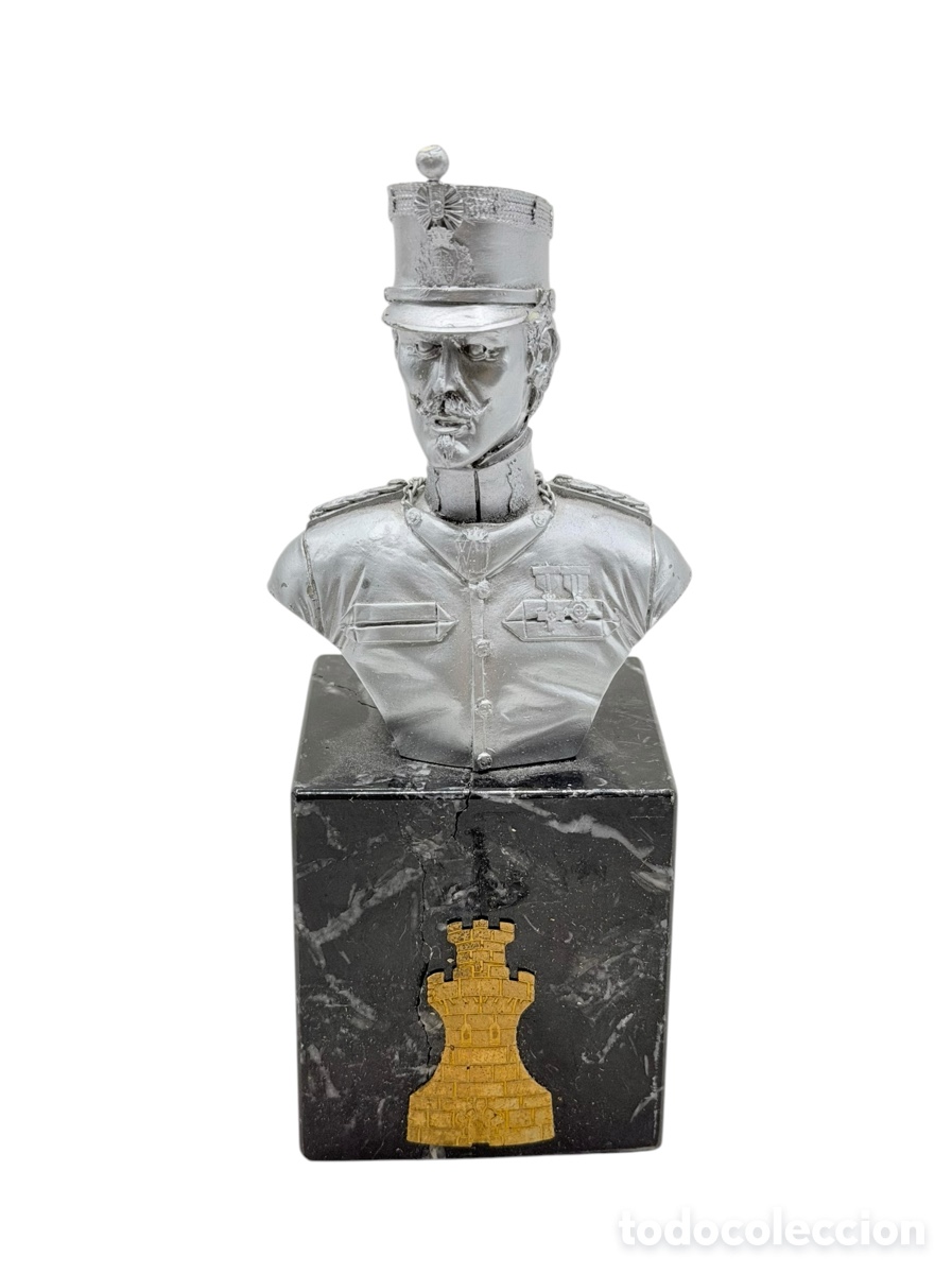 Oggetti Antichi: Antigua Figura Busto de Soldado