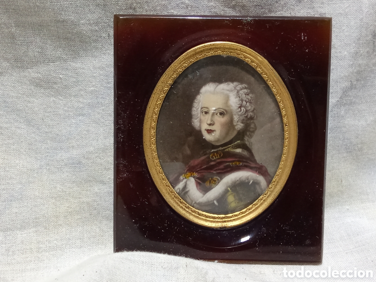 Antig&uuml;edades: BONITO RETRATO DE HOMBRE DE &Eacute;POCA ENMARCADO